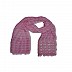 Box checkered circular design stole with sequence - Pink